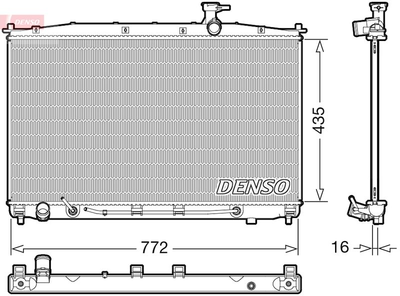 Chłodnica, układ chłodzenia silnika DENSO DRM41024
