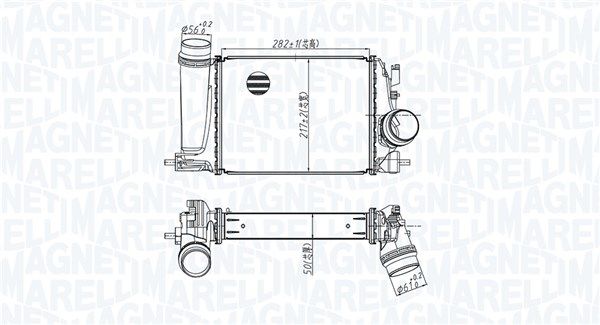 Chłodnica powietrza doładowującego MAGNETI MARELLI 351319205840