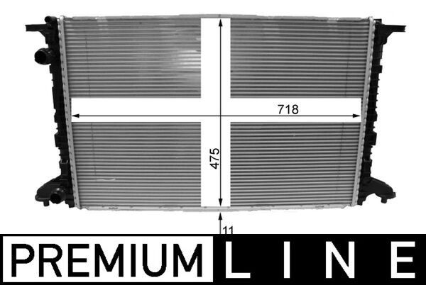 Chłodnica, układ chłodzenia silnika MAHLE cr 2177 000p
