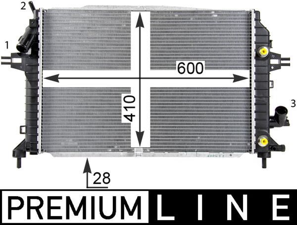 Chłodnica, układ chłodzenia silnika MAHLE CR1857000P