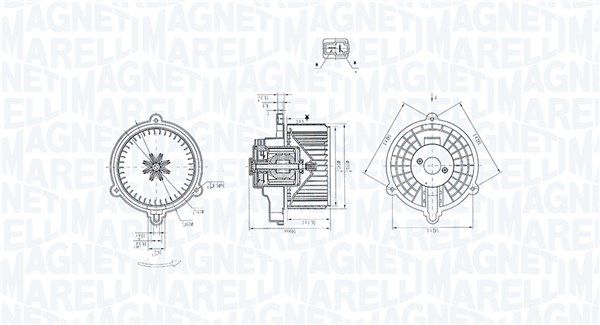 Wentylator wewnętrzny MAGNETI MARELLI 069412384010