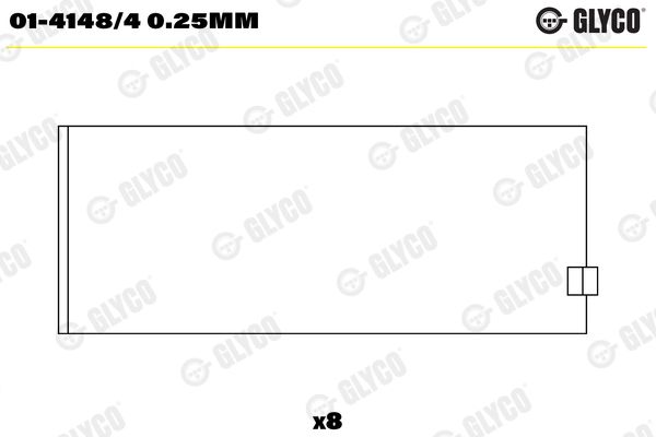 Panewka korbowodu GLYCO 01-4148/40.25MM