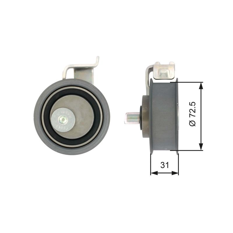 Rolka napinacza, pasek rozrządu GATES t43017