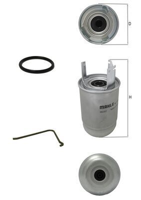 Filtr paliwa MAHLE KL1252D
