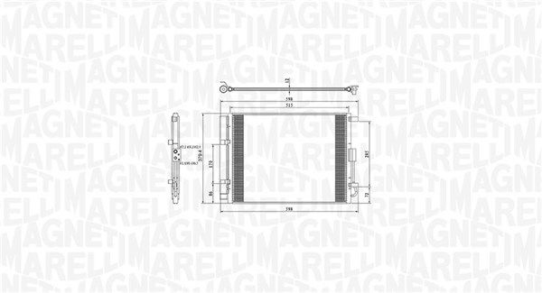 Skraplacz, klimatyzacja MAGNETI MARELLI 350203809000