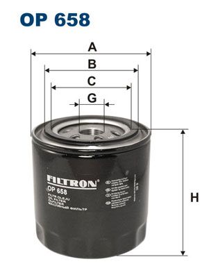 Filtr oleju FILTRON op 658