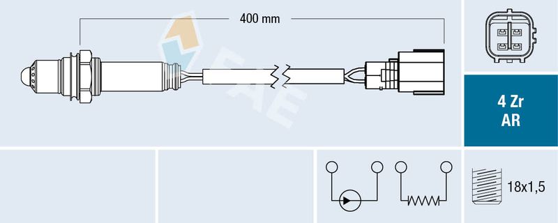 Sonda lambda FAE 75619