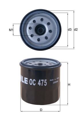 Filtr oleju KNECHT OC 475