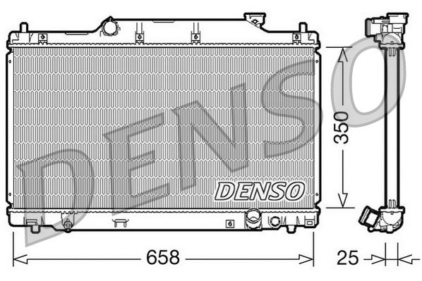 Chłodnica, układ chłodzenia silnika DENSO DRM40007