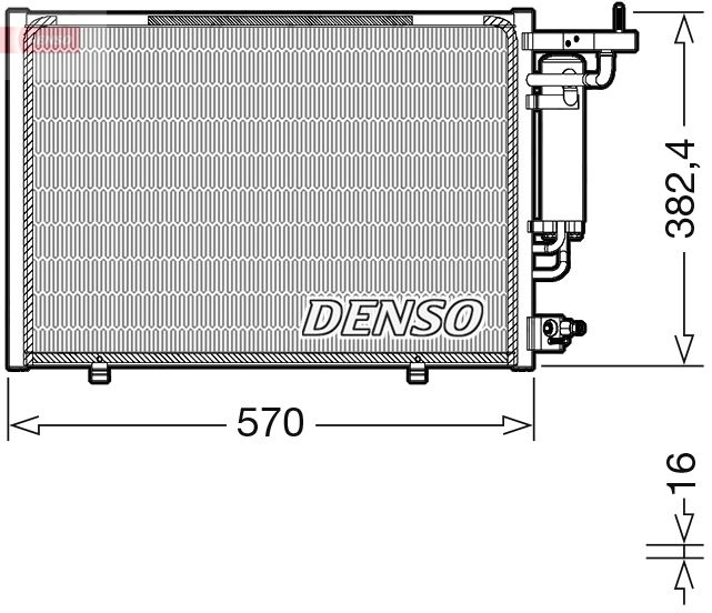 Skraplacz, klimatyzacja DENSO DCN10052