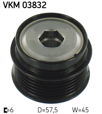 Alternator - sprzęgło jednokierunkowe SKF vkm 03832