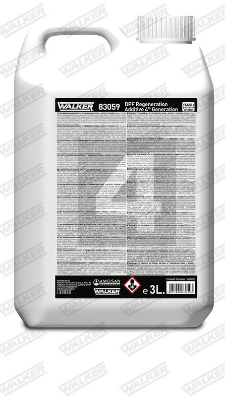 Dodatek, regeneracja filtra cząstek sadzy / cząstek stałych WALKER 83059