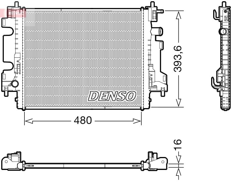 Chłodnica, układ chłodzenia silnika DENSO DRM23113