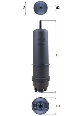 Filtr paliwa MAHLE KL872/7