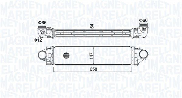 Chłodnica powietrza doładowującego MAGNETI MARELLI 351319204990