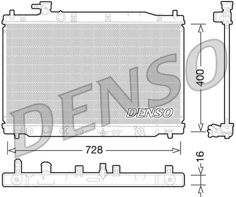 Chłodnica, układ chłodzenia silnika DENSO DRM40030