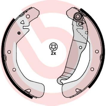 Zestaw szczęk hamulcowych BREMBO S 59 517