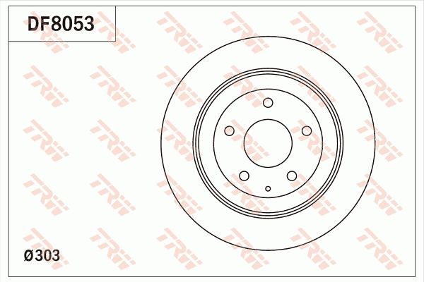 Tarcza hamulcowa TRW df8053