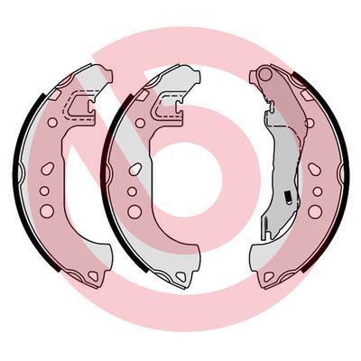 Zestaw szczęk hamulcowych BREMBO S 85 543