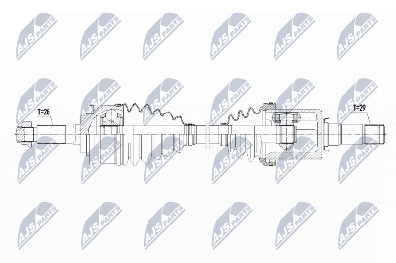 Wał napędowy NTY NPW-FR-088
