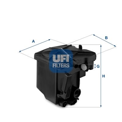 Filtr paliwa UFI 24.027.00