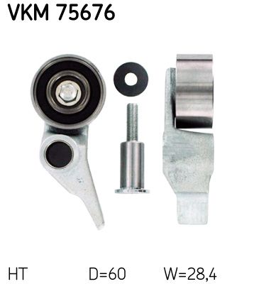 Rolka napinacza, pasek rozrządu SKF vkm 75676