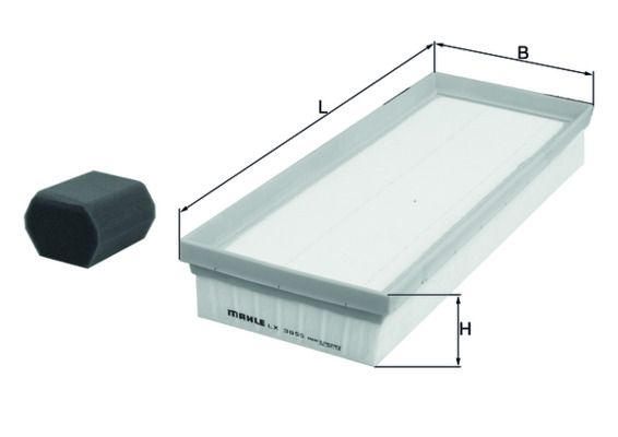 Filtr powietrza MAHLE LX3955KIT