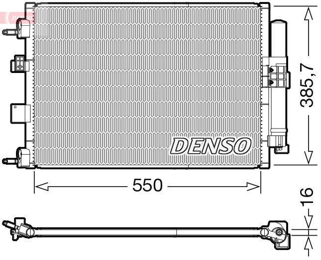Skraplacz, klimatyzacja Denso DCN10046