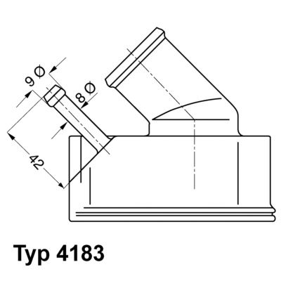Termostat, płyn chłodzący WAHLER 4183.92D