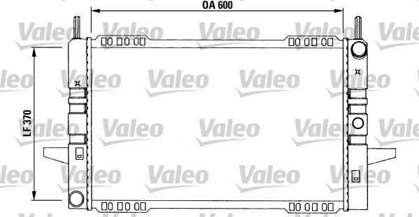 Chłodnica, układ chłodzenia silnika VALEO 730968