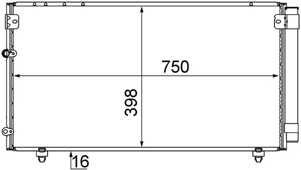 Skraplacz, klimatyzacja MAHLE AC606000S
