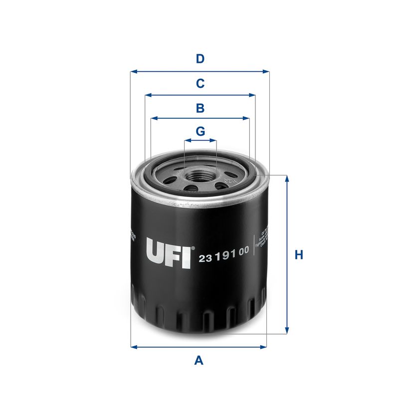 Filtr oleju UFI 23.191.00