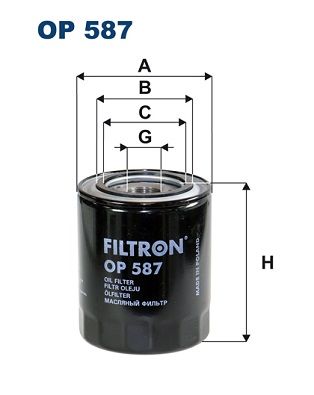 Filtr oleju FILTRON op 587
