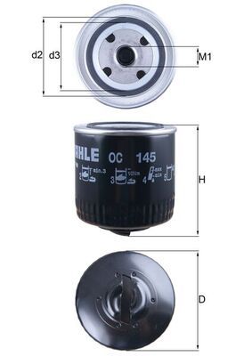 Filtr oleju KNECHT OC 145