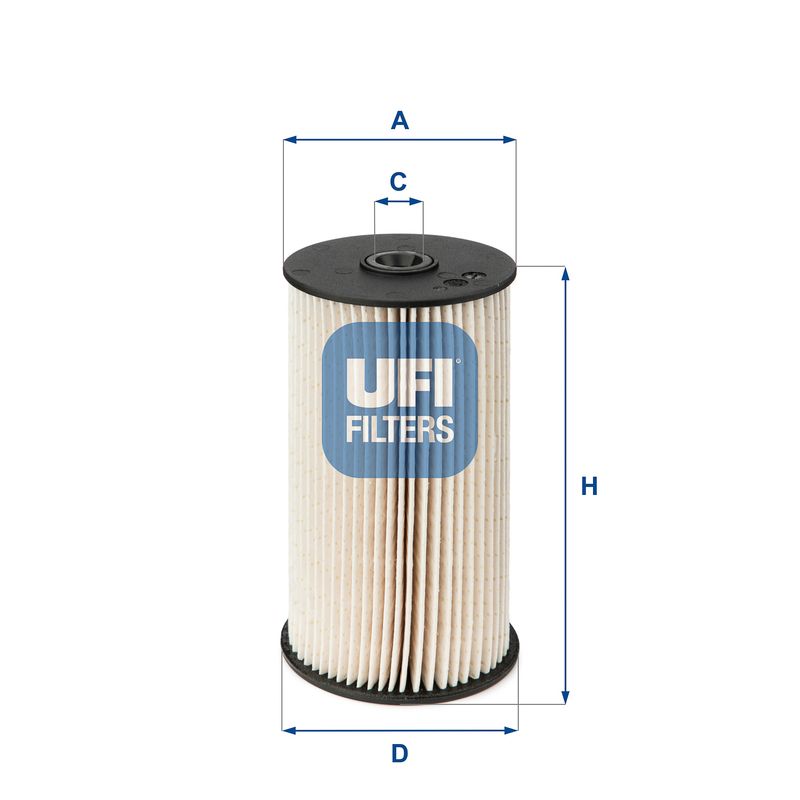 Filtr paliwa UFI 26.007.00