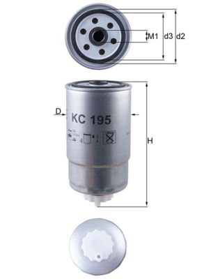 Filtr paliwa KNECHT KC 195