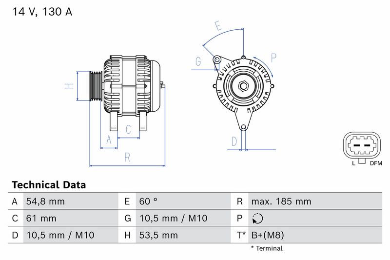 Alternator BOSCH 0 986 087 460