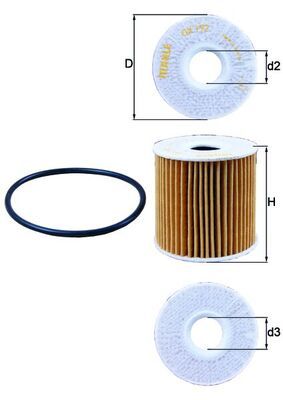 Filtr oleju MAHLE OX192D