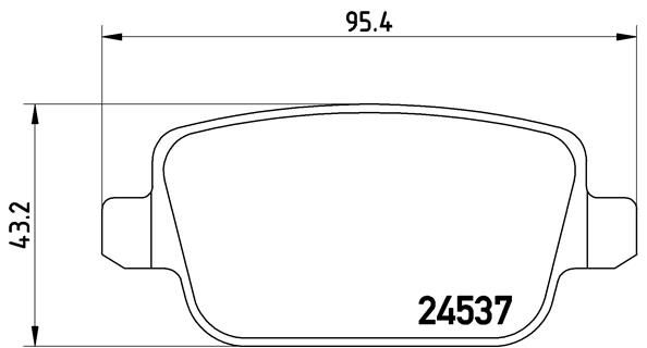 Zestaw klocków hamulcowych, hamulce tarczowe BREMBO P 44 016