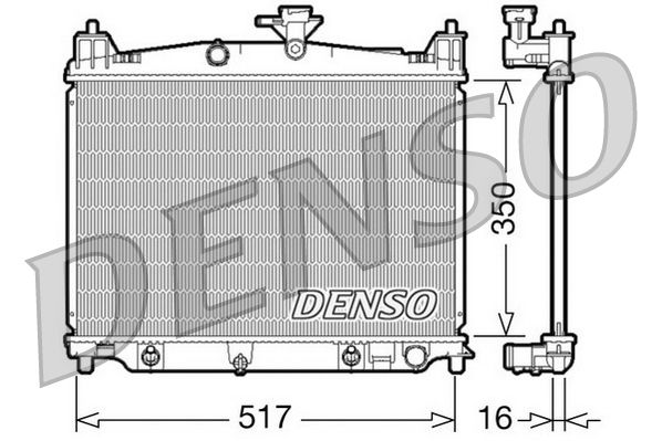 Chłodnica, układ chłodzenia silnika DENSO DRM44019