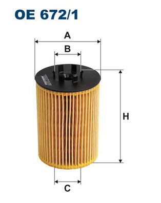Filtr oleju FILTRON oe 672/1