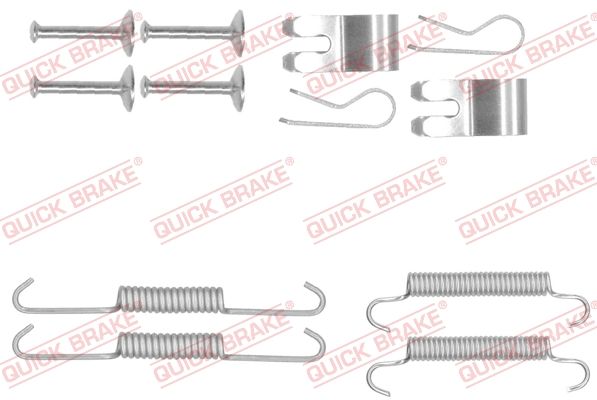 Zestaw akcesoriów, szczęki hamulcowe hamulca postojowego QUICK BRAKE 105-0013