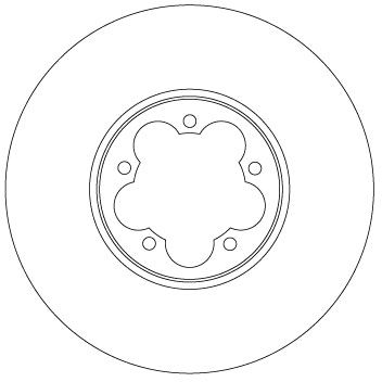 Tarcza hamulcowa TRW DF6921S