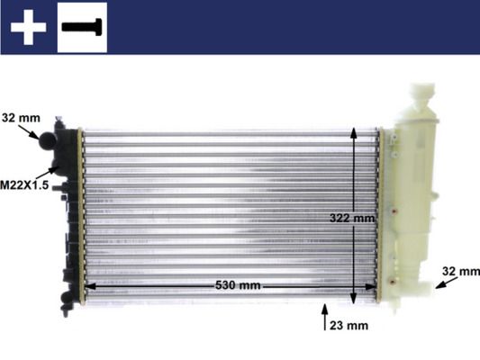 Chłodnica, układ chłodzenia silnika MAHLE CR468000S