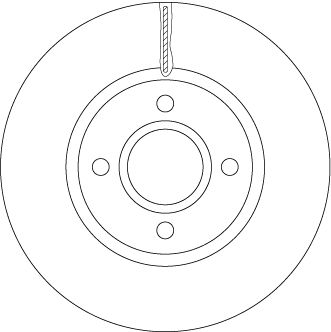 Tarcza hamulcowa TRW DF6509