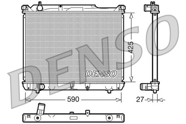 Chłodnica, układ chłodzenia silnika DENSO DRM47019