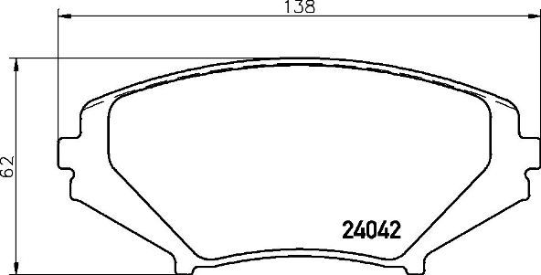 Zestaw klocków hamulcowych, hamulce tarczowe BREMBO P 49 034