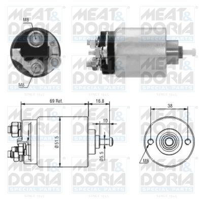Włącznik elektromagnetyczny, rozrusznik MEAT & DORIA 46104