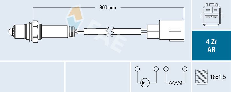 Sonda lambda FAE 75621