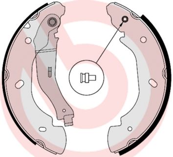 Zestaw szczęk hamulcowych BREMBO S 24 538